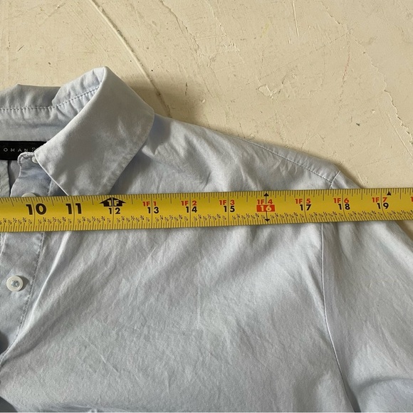 Zara High Low Shirt Dress Light Blue Size XS - Picture 5 of 6